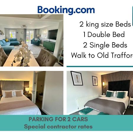 Waterside Mufc & Trafford Centre Townhouse 4 Bedroom Free Parking Manchester Eksteriør billede